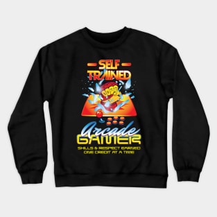 Self Trained Arcade Gamer Crewneck Sweatshirt